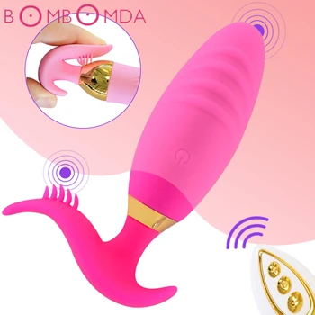 Silikonové Erotické Skok Vajíčko Bezdrátové Dálkové Ovládání Vibrátor Ženské Vaginální Stimulátor Klitorisu G-spot Masér Sexuální Hračky pro Páry