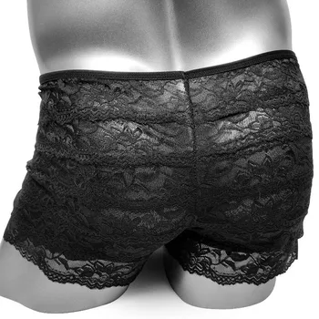 Sissy Boxer Kalhotky Prohrábnout Taneční Šaty Krajkové Nabírané Kalhotky Vrstva Pánské Šortky Spodní Prádlo Gay Sexy Slipy