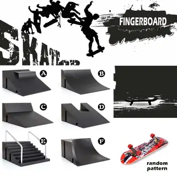 Skate Park Kit Rampa Díly Pro Tech Deck Fingerboard Vynikající Dárek Pro Extrémní Sportovní Nadšence Sportovní Trénink