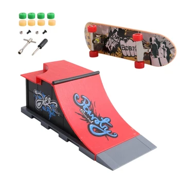 Skate Park Rampy Díly pro Tech Deck Fingerboard Finger Board Konečný Parky Nové H37A