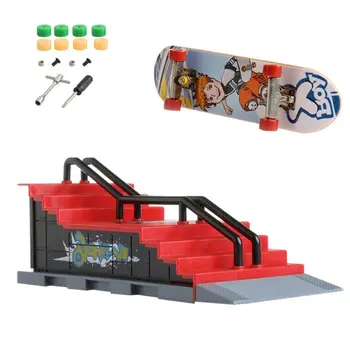 Skate Park Rampy Díly pro Tech Deck Fingerboard Finger Board Konečný Parky Nové H37A