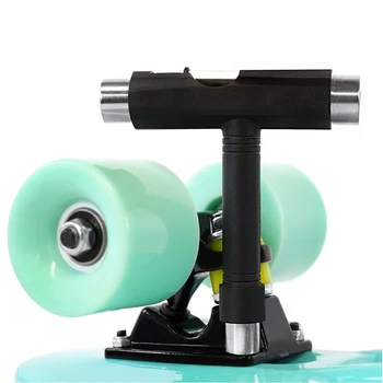 Skateboard Klíč Nastavení Zařízení, nízká Hmotnost, T-tvar Kolečkové Brusle Multifunkční Montážní Příslušenství S Mini Klíč