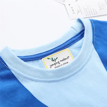 Skákání Čtverečních Top Značky Dítě Chlapci T košile pro Letní Zvířata Tisku Hot Prodej dětské Topy