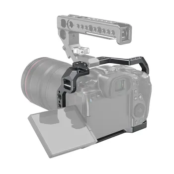 SmallRig DSLR Fotoaparát Klec pro Canon EOS R5 a R6 Se Studenou Boty a NATO Železniční 1/4