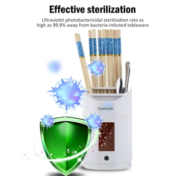 Smart Sterilizace Hůlky Trubice Dezinfekce Nůž, Lžíci, Hůlky Držák UV Sterilizace Solární Hůlky Skladování