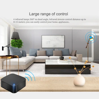 Smart Wireless WiFi-IR Univerzální Dálkový Ovladač Tuya/Smart Life APP WiFi RC
