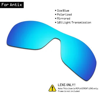 SmartVLT Polarizované sluneční Brýle Náhradní Objektivy pro Oakley Antix - Ice Blue