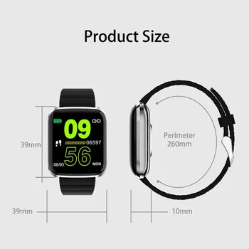 Smartwatch 2021 Muž Žena Plně Dotykový Smart Band Bluetooth Krevní Tlak Fitness Tracker Srdečního tepu Pro IOS Android