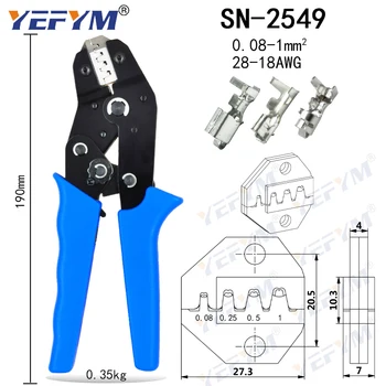 SN-48BS SN-2549 krimpovací kleště s tab 2.8 4.8 6.3 mm XH2.54 SM2.54 svorkovnice Auto konektor drátu elektrikář nástroje nastavit