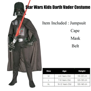 Snailify Force Probuzení Klasické Děti Darth Vader Kostým Muži Halloween Kostým Pro Rodiny S Dětmi Film Cosplay