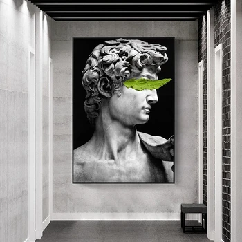 Socha Davida Plátno, Obrazy na Zeď Umění Plakáty A Tisky Severské Umění Zeď, Dekorativní Plátno Obraz Pro Obývací Pokoj