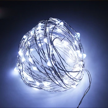 Solární LED Víla String Světla 20M 200 LED Měděného Drátu Dekorativní Zahradní Trávník Patio Vánoční Stromky Svatební Party světla