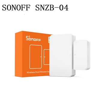 SONOFF SNZB-04 ZigBee Bezdrátový Dveřní/Okenní Senzor, Detektor zapnutí/ Vypnutí Upozornění prostřednictvím APLIKACE eWeLink