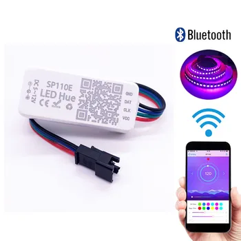 SP110E Bluetooth Pixel Light Controller Pro WS2811 WS2812B Stmívače SK6812 RGB, RGBW APA102 WS2801 Pixelů Led Strip IOS Android