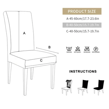 Spandex Židle Kryt Stretch Elastický Jídelní potahy pro Svatební Hostinu v Restauraci Anti-špinavé Vyměnitelné dům de lehátko *1