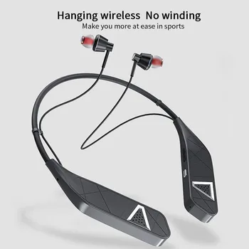 Sportovní Zavěšení na Krk Bluetooth 5.0 Sluchátko Sluchátka Stereo Sluchátka Headset Sluchátka Bluetooth Reproduktor, Dva v Jednom