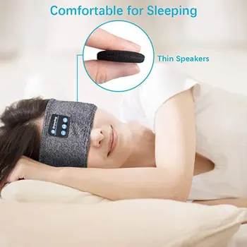 Spánek Sluchátka Bezdrátová Turban Headset Bezdrátový Hudební Sportovní Čelenku Vestavěný Hudbou Spánku Oční Maska