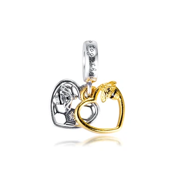 Srdce a Včely Houpat Kouzlo Náramky pro Ženy 925 Sterling Silver Přívěsek Charms pro Šperky New Příjezdu