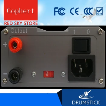 Stabilní Gophert CPS-3010II 300W Digitální DC Napájení CP-3010 Nastavitelný 0-30V + 5V, 12V, 15V-24V 0-10A Uzamykatelné 110V/220V