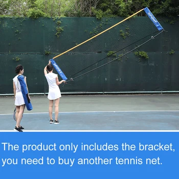 Standardní Tenisové Síť Držák Přenosný 6.1 M * 0.76 M Profesionální Venkovní Sportovní Trénink Skládací Držák S Bag