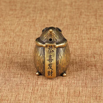 Starožitné Bronzové Štěstí Myši Socha Přinést Bohatství Domů Feng Shui Dekorace Ornament Mědi Zvěrokruh Zvíře Krysa Figurky Řemeslo Dekor