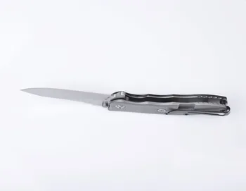 Statečný Bojovník 0562 9CR13MOV blade G10+Ocelové pozlacené černý titanu rukojeť taktické skládací nůž lovecký camping venkovní nástroje