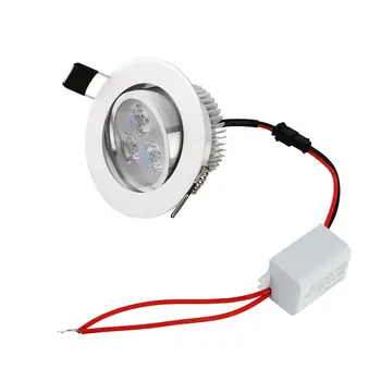 Stmívatelné 3W Zapuštěné LED Stropní Downlight Reflektor Osvětlení Lampy, Žárovky Bílá Zdarma Ovladač Barevné Červená Žlutá Modrá Zelená Fialová