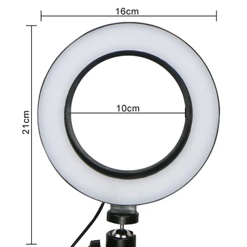 Stmívatelné Camera Photo Studio Telefon, Video, LED Ring Light Fotografování Prsten Lampa S Stativy Selfie Stick Prsten Tabulce Vyplnit Světlo