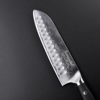 SUNNECKO 7 palcový Santoku Nůž 73 Vrstev Damašku Oceli Japonské VG10 Ostrou Čepelí Kuchyňské Nože G10 Rukojeť Maso Nakrájíme Šéfkuchaře nůž