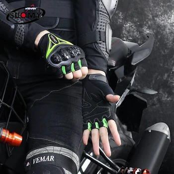 SUOMY Motocyklové Rukavice Muži pro Dotykové Obrazovky Motokrosové Motocyklové Rukavice Half Finger Závodní Cyklistika Sportovní Motocicleta Guantes Luvas