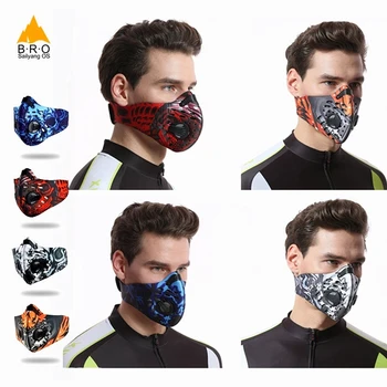 SUPER Anti-Znečištění Maska na Obličej MTB Cyklistické Ústa Masky PM 2,5 Prachu aktivní Uhlíkový Filtr pro Školení Masker obličejový Štít