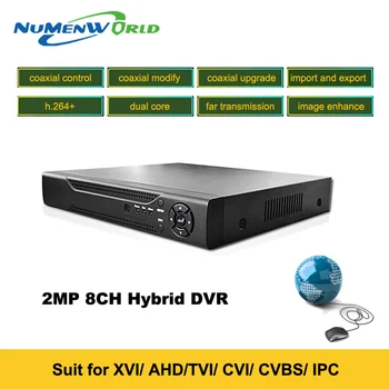 Super Nové 8CH XVI/AHD DVR HD 1080P Video Rekordér H. 264+ CCTV Kamery Onvif Sítě 8 Kanálový IP NVR Multilanguage S Alarmem