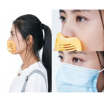 Super Rtěnka Ochranu Stát Prodyšná Prostor k Dýchání Zvýšení srdcovky 3D Maska Držák Vysoce Kvalitní Rychlé Dodání