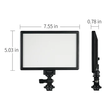 SUPON L122T LED Ultra tenký LCD Bi-Color & Stmívatelné foto Studio Video světlo Lampy Panel pro fotografování osvětlení+Světlo, stojan