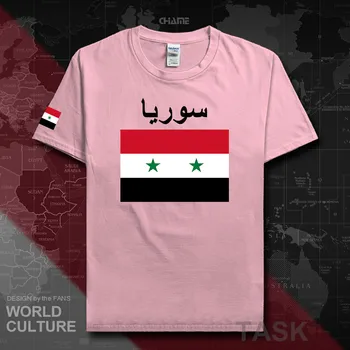 Syrská Arabská Republika Sýrie mužů t košile 2017 dresy národa tým bavlněné tričko t-shirt tees oblečení zemi sportig SYR arabsky