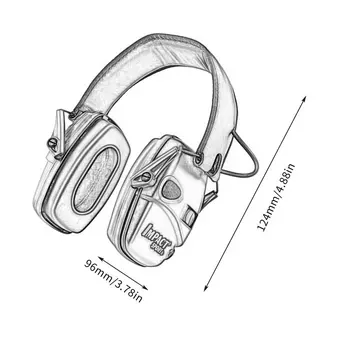 Taktické Elektronické Snímání Ch Venkovní Lov protihluková Sluchátka Dopad Zvuk, Zesílení, ochranu Sluchu Headset