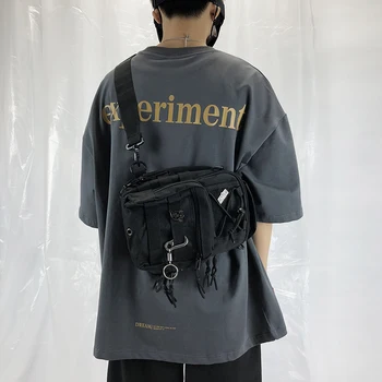 Taktické Muže Hrudi Tašky Designer Cool Rameno Crossbody Tašky pro Muže Hip Hop Streetwear Tašky Krátký Výlet Cestování Posly Taška