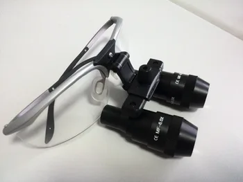 TAO MF 6.0 X 7.0 X Nastavitelné zvětšení chirurgické zubní lupy muti-zaměření Zvětšovací brýle s led světlem