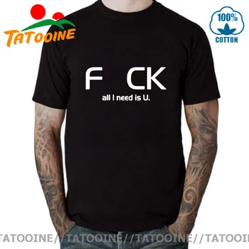 Tatooine Vše, co Potřebuji je U T tričko Vtipné Dopis Vytisknout Bavlněné tričko, Originální Design Topy Trička Krátký Rukáv O-neck Tshirt 2020 Horké