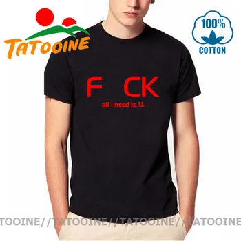 Tatooine Vše, co Potřebuji je U T tričko Vtipné Dopis Vytisknout Bavlněné tričko, Originální Design Topy Trička Krátký Rukáv O-neck Tshirt 2020 Horké
