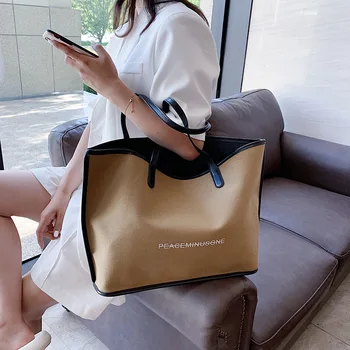 Taška přes rameno letošní Populární velkokapacitní Taška 2020 Nové Ženy Pytel Módní Divoké Tote Bag Design Nika
