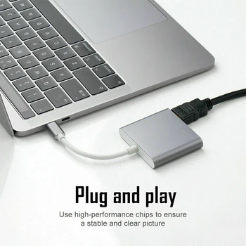 Tebe USB C HUB Dual HDMI Adaptér MacBook/Air Dokovací Stanice USB Typ C Hub 4K HDMI Converter