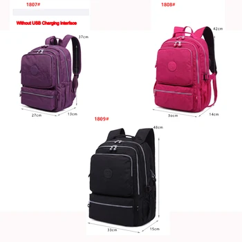 TEGAOTE Batohy Anti Theft Ženy USB Nabíjení Notebook Bagpack Luxusní Rucksa Školní Taška Pro Dospívající Dívky, Cestovní Mochila 2021