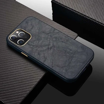 Tenké Lehké Módní Jehněčí Stripe Pouzdro Pro iPhone 12 Pro Max Ručně Jednoduchá Zadní Ochranný Kryt Modrá Zelená Černá Hnědá