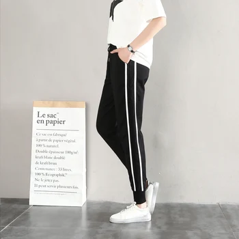 Tepláky dámské kalhoty volné kalhoty 2020 Jaře streetwear černé Ležérní harémové dámské kalhoty harajuku Sportovní Kalhoty