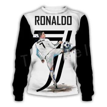 Tessffel Cristiano Ronaldo Sportovec Fitness Sportovec Muži/Ženy Novéhomóda Streetwear 3DPrint Zip/Mikiny/Mikiny/Bundy N-11