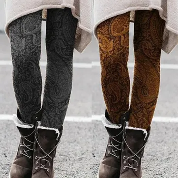 Tištěné krytý venkovní legíny Ženy Módní Print Legíny Plus Velikosti Neformální Vysokým Pasem Sportovní Kalhoty