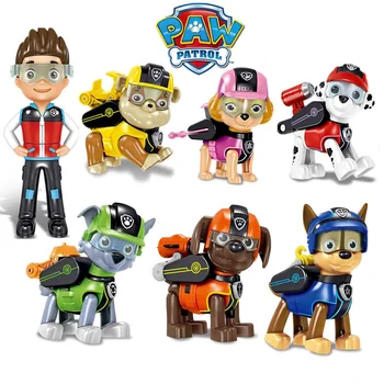 TLAPKA psí animace patrol hračka postava plastové Canina hračky hračky krasobruslení model patrulla canina hračky pro děti dárek