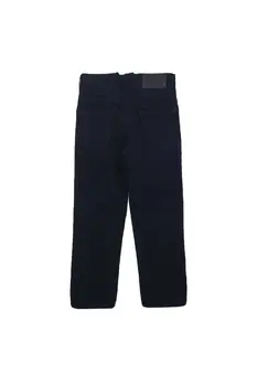 Tmavě modré Chlapce plátěné kalhoty s elastickým pasem úprava školy denně, zvláštní příležitosti bavlny casual kalhoty modely