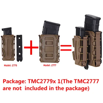 TMC 9mm Molle Pistol Mag Vojenské Magazine Pouch Pouzdro Fastmag na Opasek